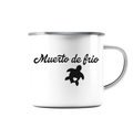 Camping Emaille Tasse (Silber)