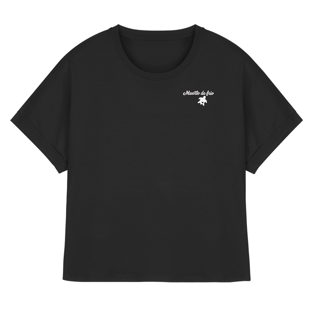 Camping T-Shirt Women Organic Rolled Sleeve