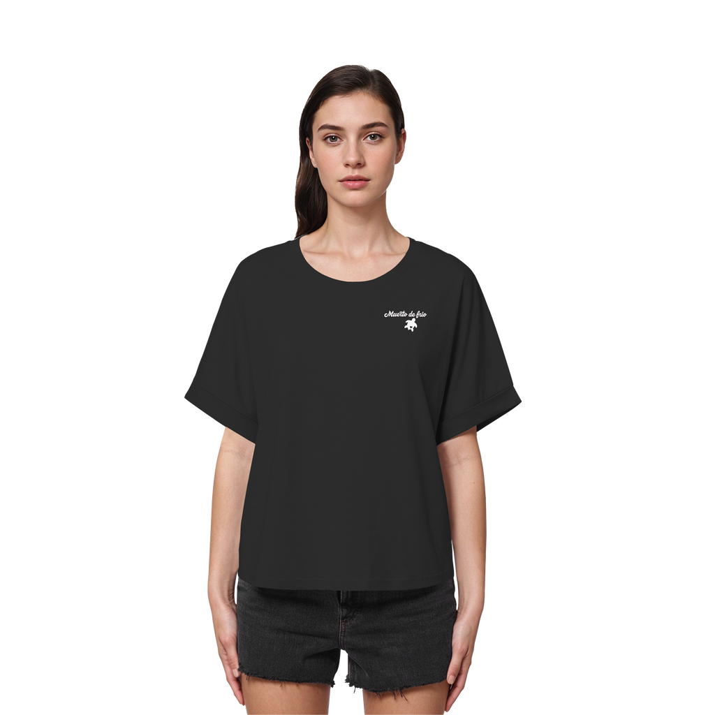 Camping T-Shirt Women Organic Rolled Sleeve