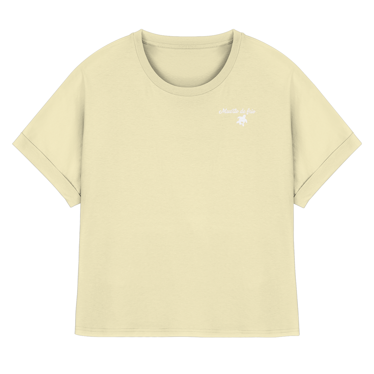 Camping T-Shirt Women Organic Rolled Sleeve