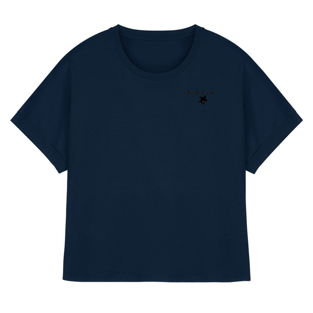 Camping T-Shirt Women Organic Rolled Sleeve