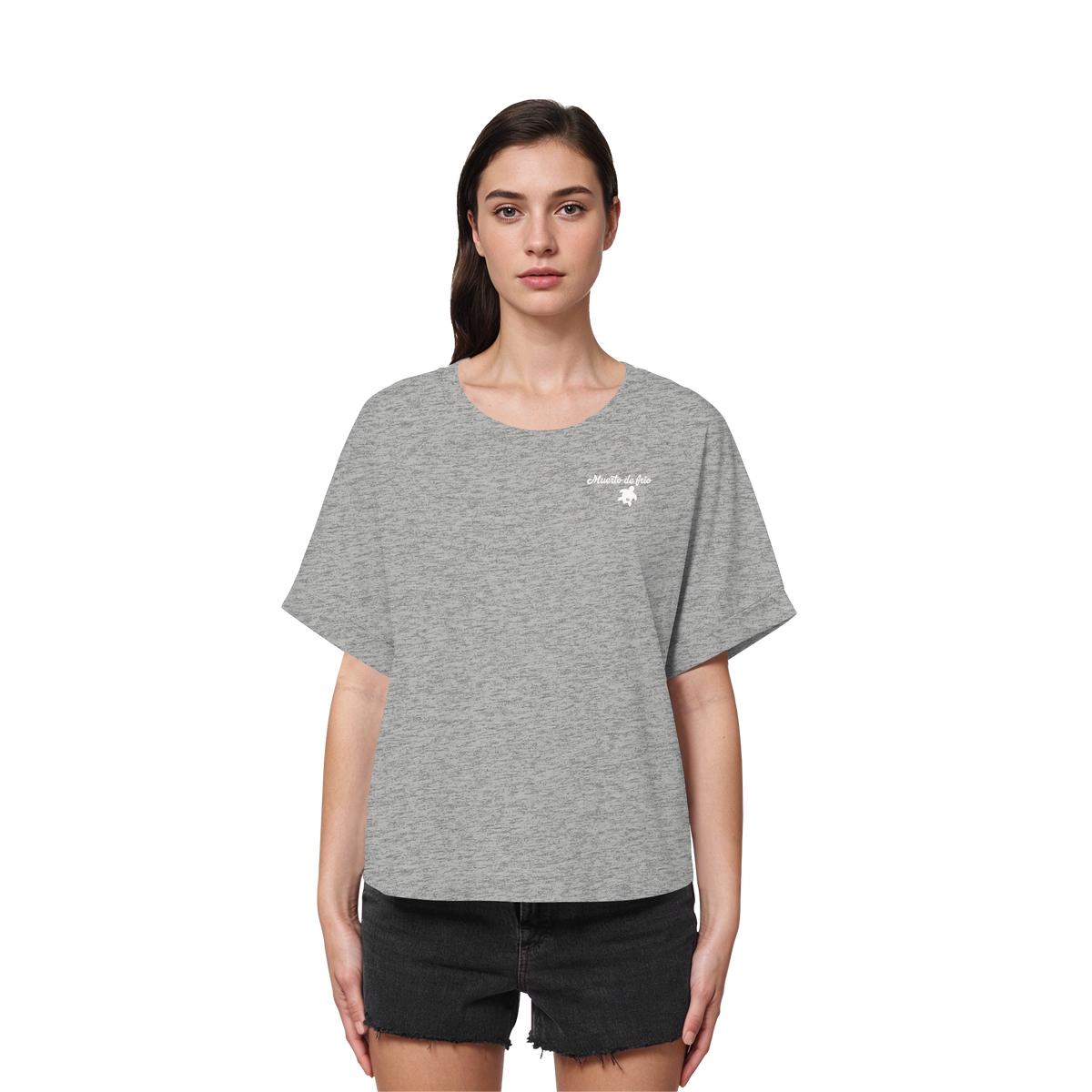 Camping T-Shirt Women Organic Rolled Sleeve
