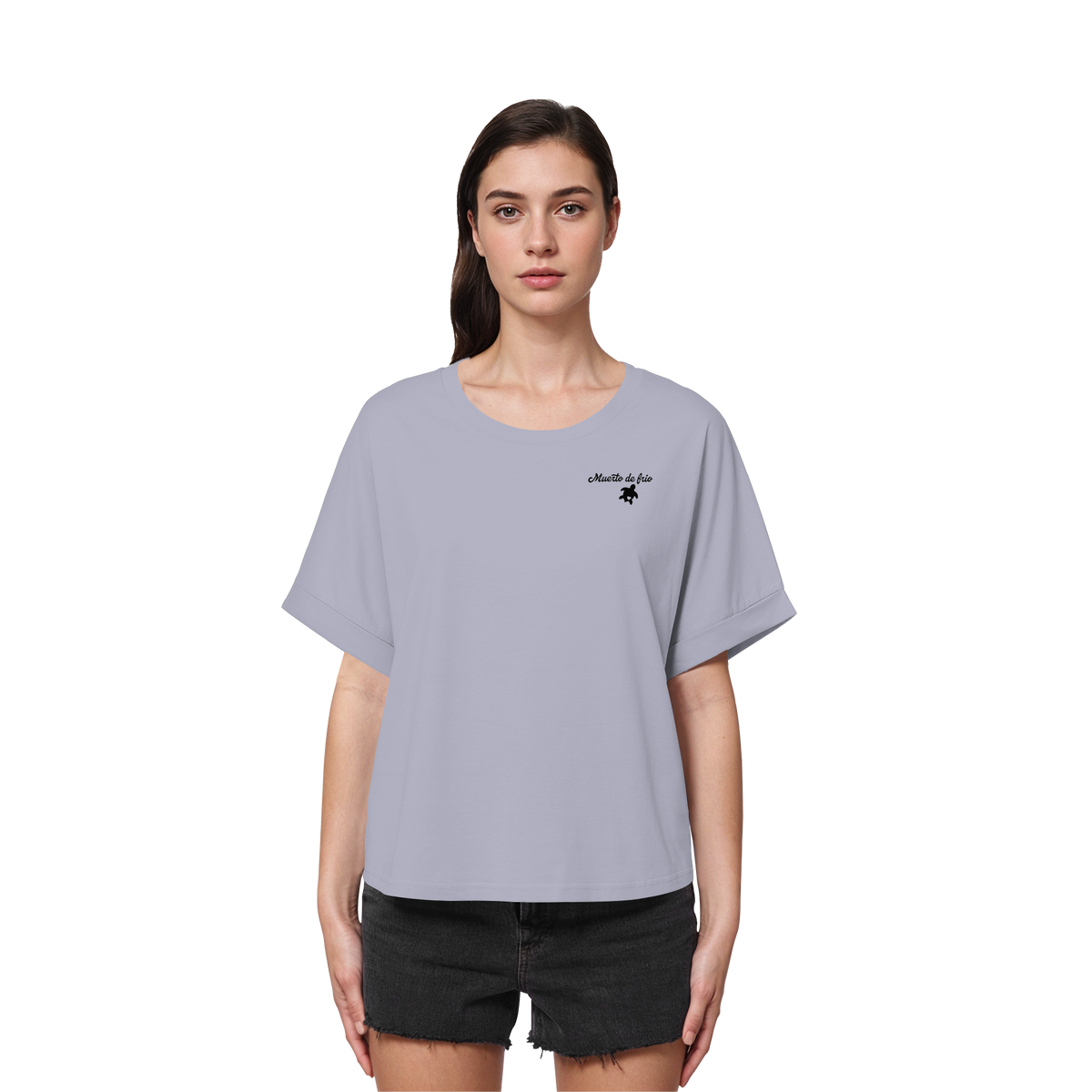 Camping T-Shirt Women Organic Rolled Sleeve