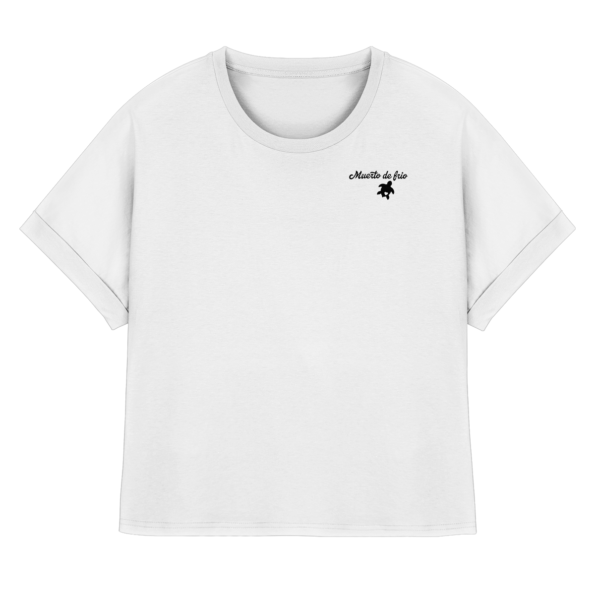 Camping T-Shirt Women Organic Rolled Sleeve